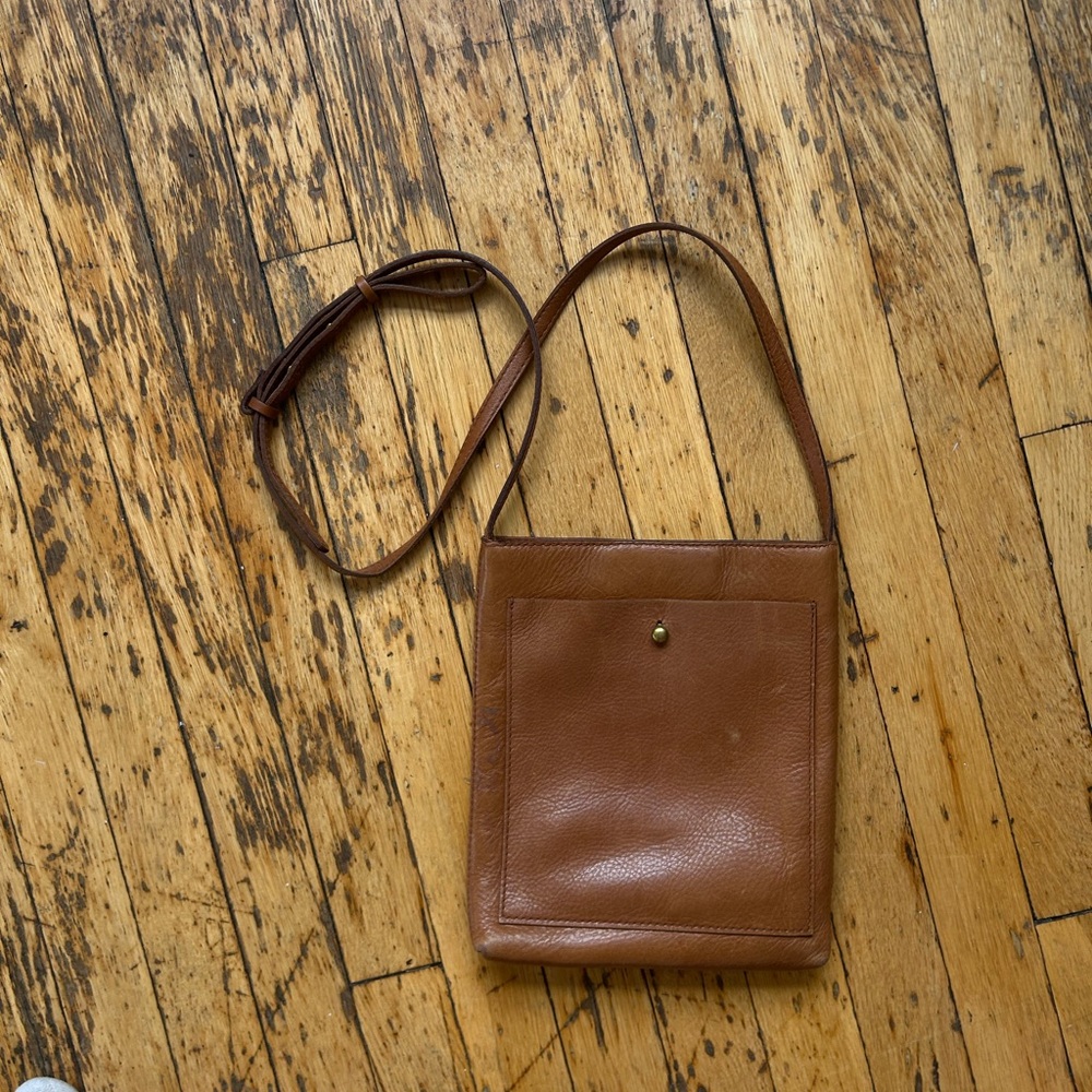 Madewell Brown Leather Crossbody Bag